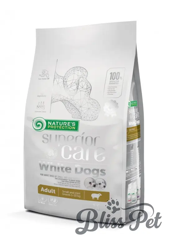 Bliss Pet Hrana NATURES PROTECTION Superior Care White Dogs Small & Mini Adult Grain Free, Miel, 1.5 kg