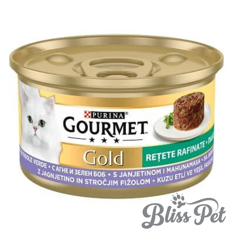 Bliss Pet Hrana Gourmet gold bucatele in sos, miel si fasole 85 gr