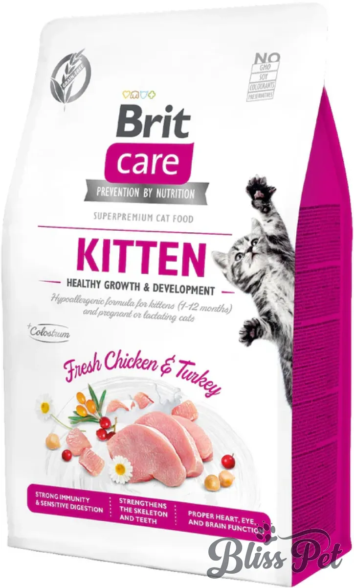 BRIT CARE Hrană uscată pentru KITTEN, Healthy Growth & Development 400 g